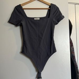 Babaton contour short sleeve square neck bodysuit